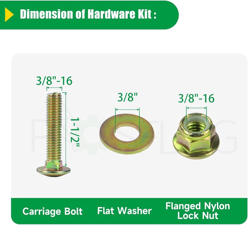 POSFLAG 2 Pack 532177968 Husqvarna Idler Pulley Replaces 532193197 Husqvarna Idler Pulley, 177968 Pulley, 193197 Pulley, Ariens 21546308 Idler Pulley for Husqvarna YTH24V48, YTH22V46, YTH2348 Tractors - Image 5